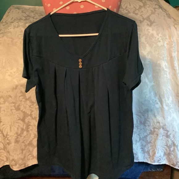 Women’s Black Causl V Neck T Shirt XL - Picture 6 of 15